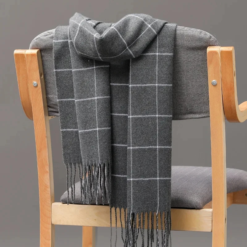 2024 새로운 겨울 남성 스카프 따뜻한 캐시미어 스카 - Muffler Men Wool 리뷰 및 가격