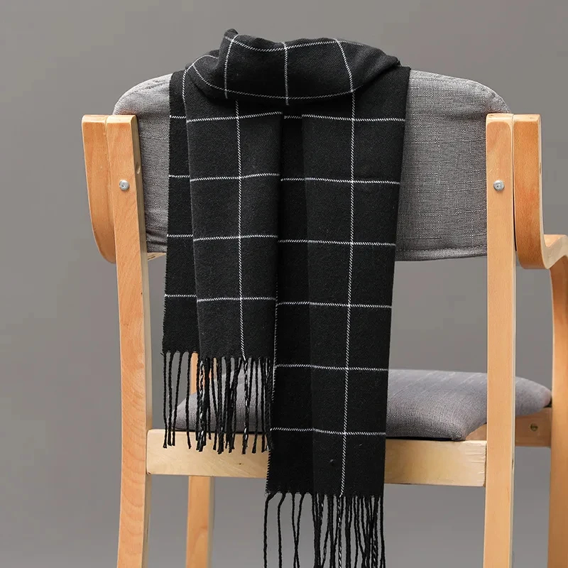 2024 새로운 겨울 남성 스카프 따뜻한 캐시미어 스카 - Muffler Men Wool 리뷰 및 가격